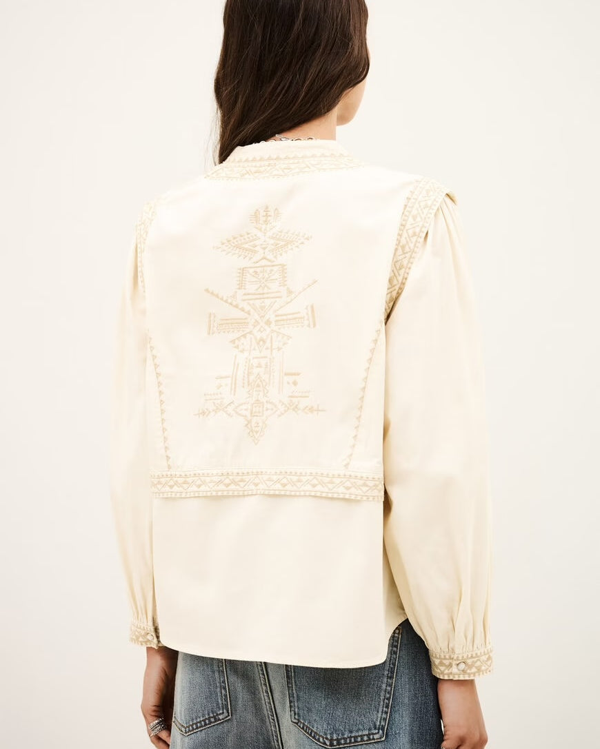 Bash Paris Laura Blouse - Ecru Women's Tops - Sloane Boutique