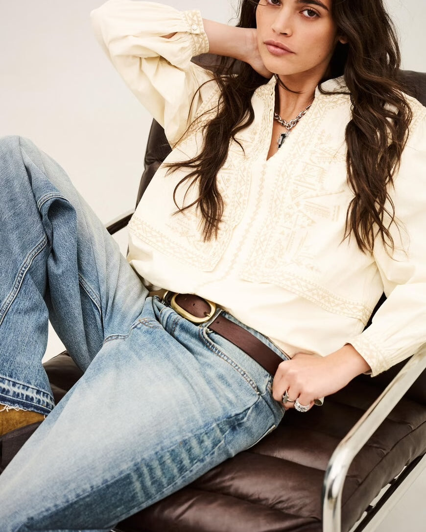 Bash Paris Laura Blouse - Ecru Women's Tops - Sloane Boutique