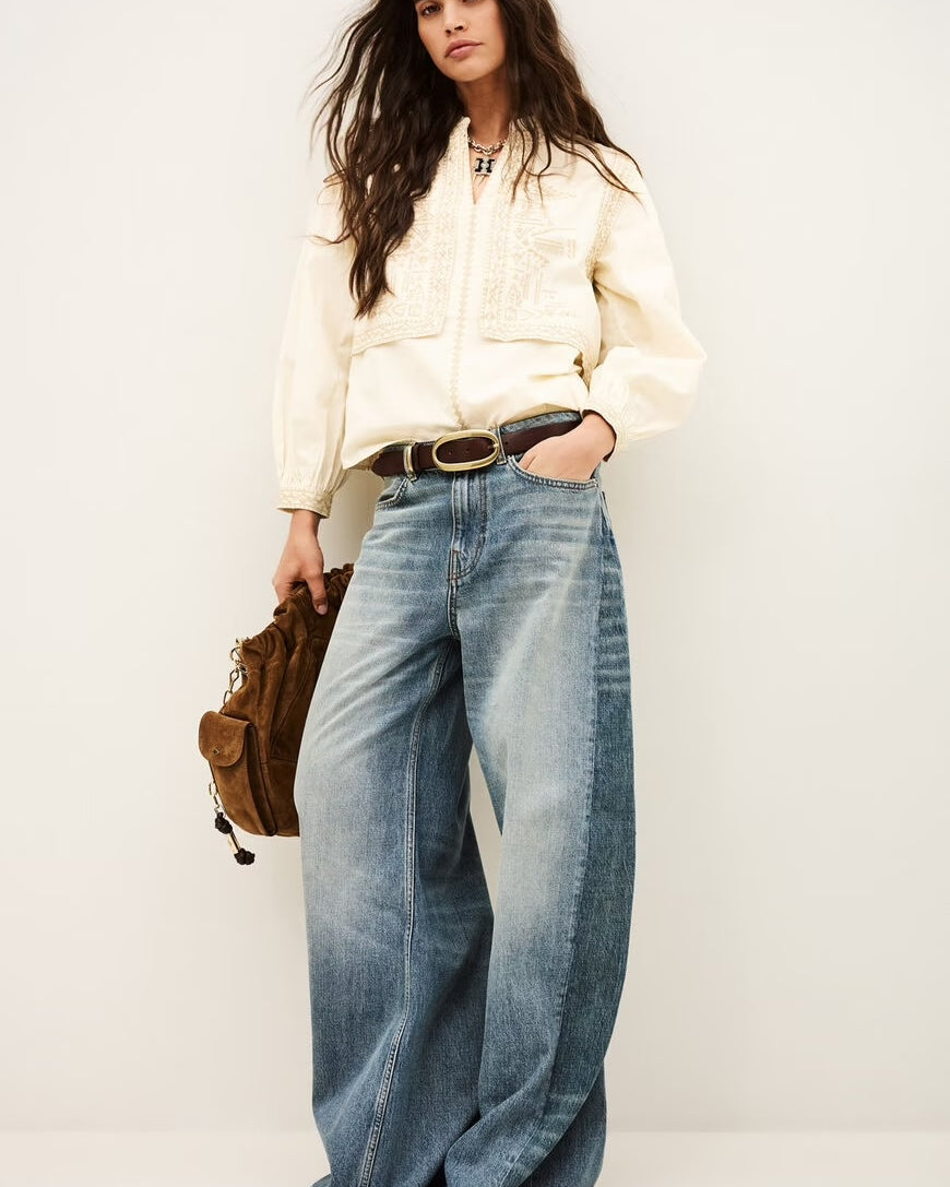 Bash Paris Laura Blouse - Ecru Women's Tops - Sloane Boutique