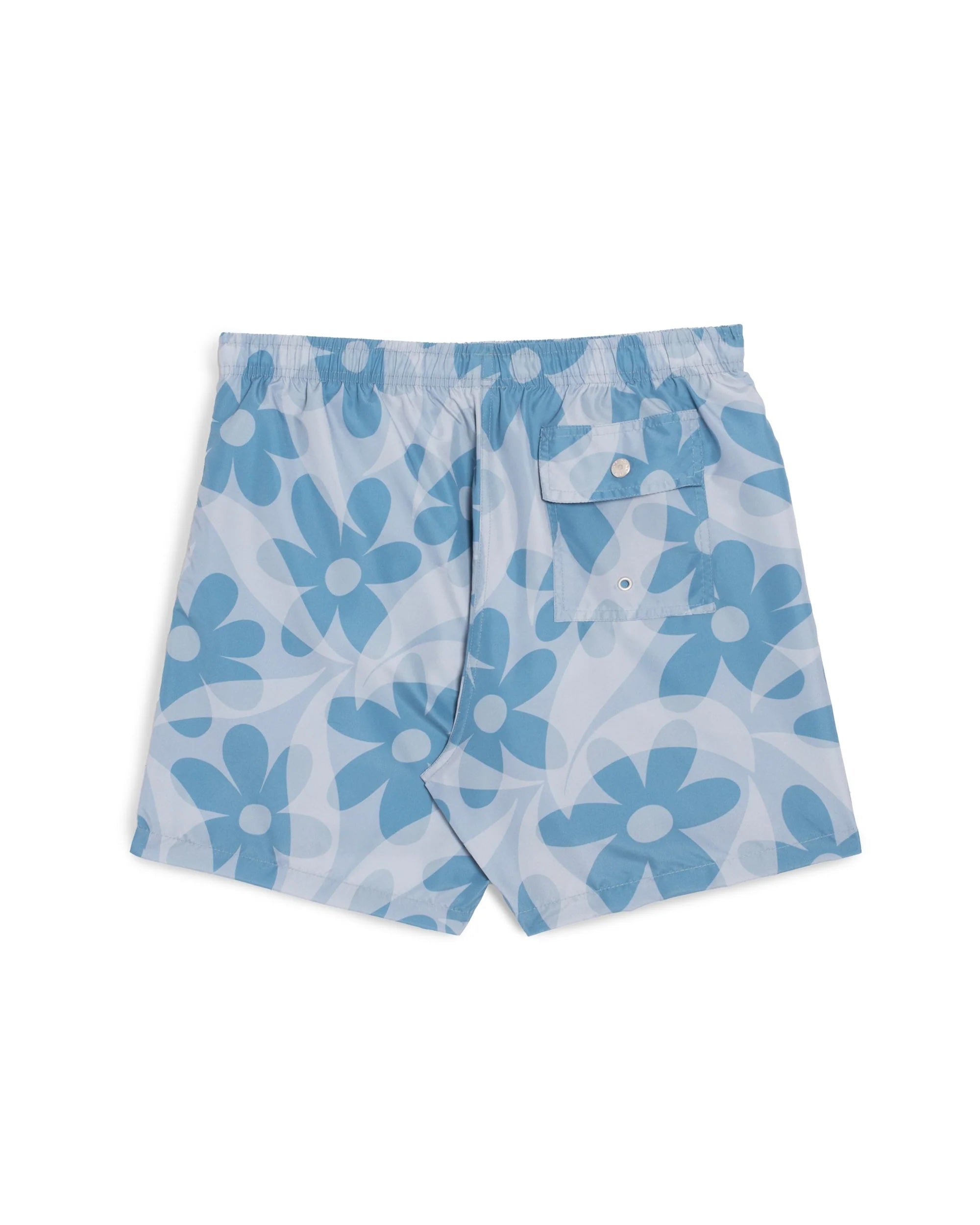 Bather Grotto Daisy Trip Swim Trunk - Blue Men's Bottoms - Sloane Boutique