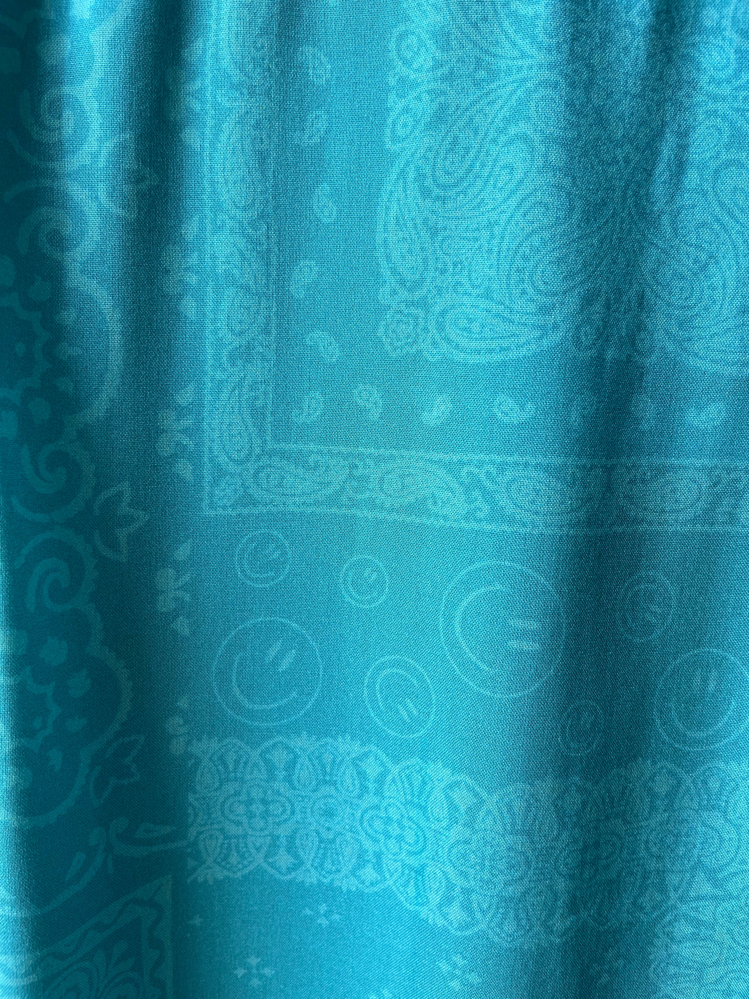 Bather Tonal Bandana Camp Shirt - Teal Men's Tops - Sloane Boutique