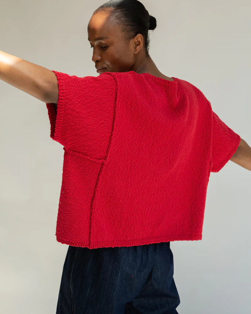 Beaumont Organic Alessia Knit Top - Scarlet Women's Tops - Sloane Boutique