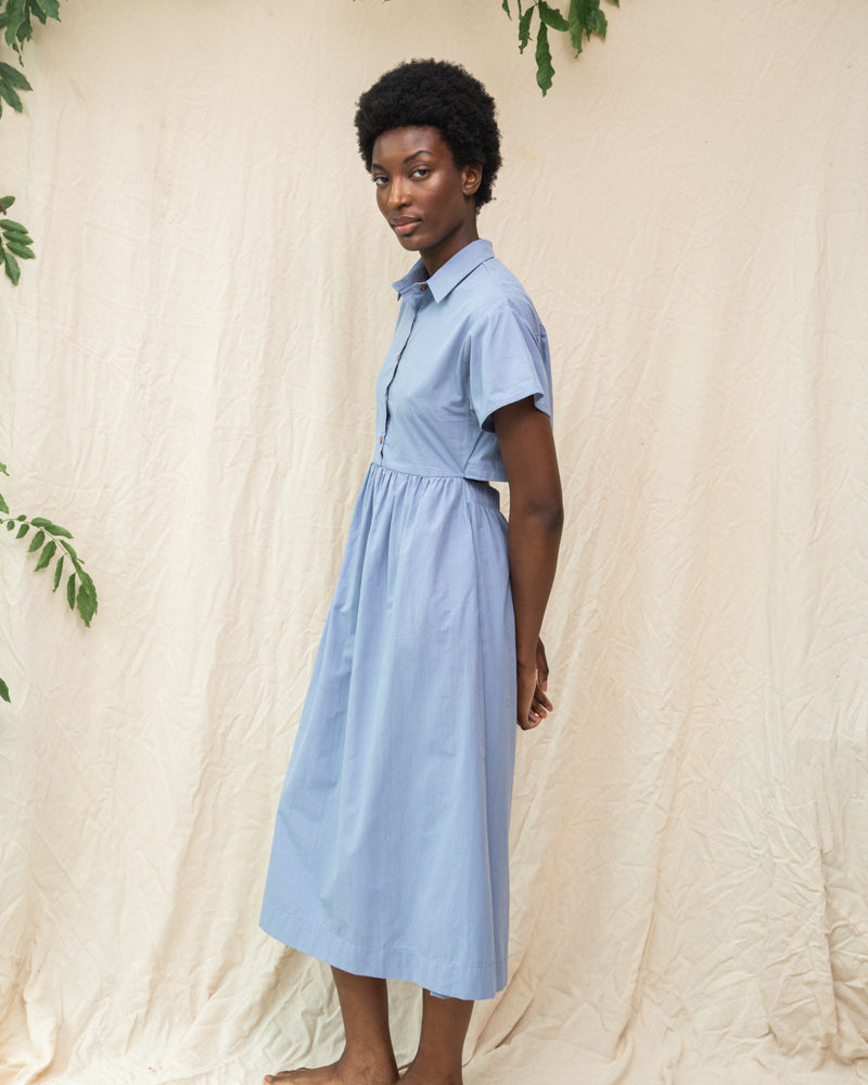 Beaumont Organic Bronwyn Dress - Washed Blue sale dresses - Sloane Boutique