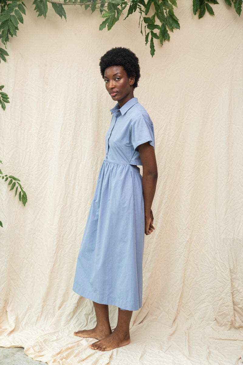 Beaumont Organic Bronwyn Dress - Washed Blue sale dresses - Sloane Boutique