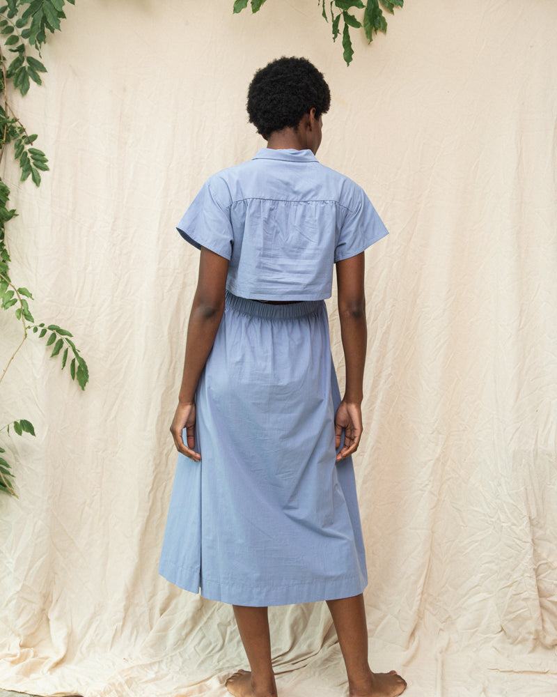 Beaumont Organic Bronwyn Dress - Washed Blue sale dresses - Sloane Boutique
