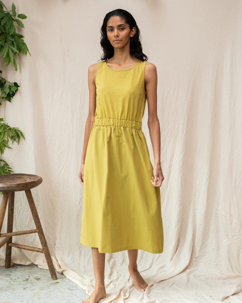 Beaumont Organic Cece Dress - Bright Olive sale dresses - Sloane Boutique
