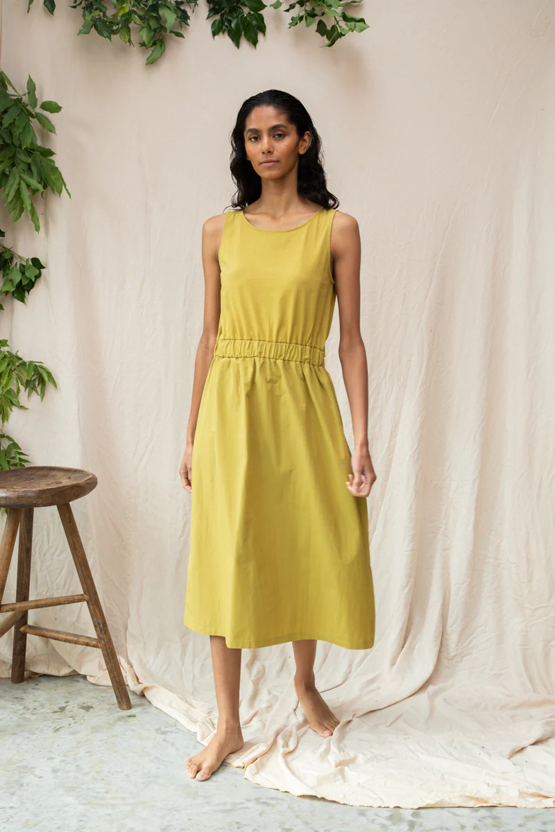 Beaumont Organic Cece Dress - Bright Olive sale dresses - Sloane Boutique