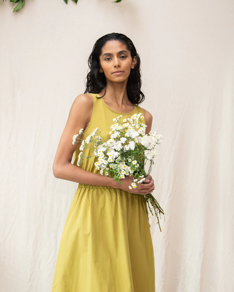 Beaumont Organic Cece Dress - Bright Olive sale dresses - Sloane Boutique