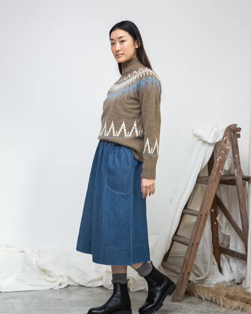 Beaumont Organic Hawthorne Sweater - Taupe Marl Women's Tops - Sloane Boutique