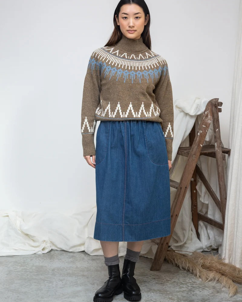 Beaumont Organic Hawthorne Sweater - Taupe Marl Women's Tops - Sloane Boutique