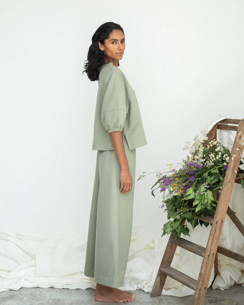 Beaumont Organic Helios Sweatshirt - Pistachio Women's Tops - Sloane Boutique