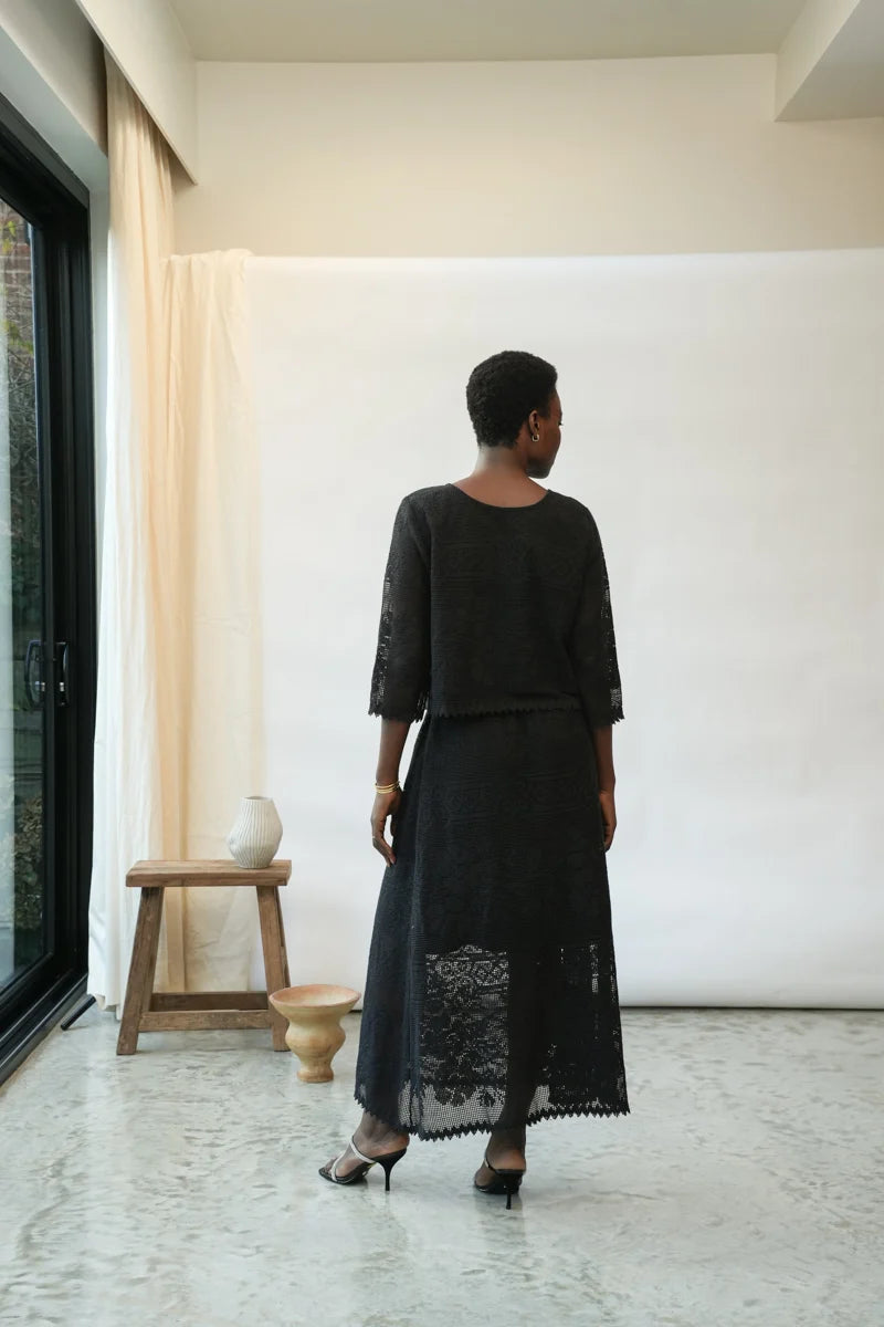 Beaumont Organic Lyla-Fay Skirt - Black Women's Bottoms - Sloane Boutique