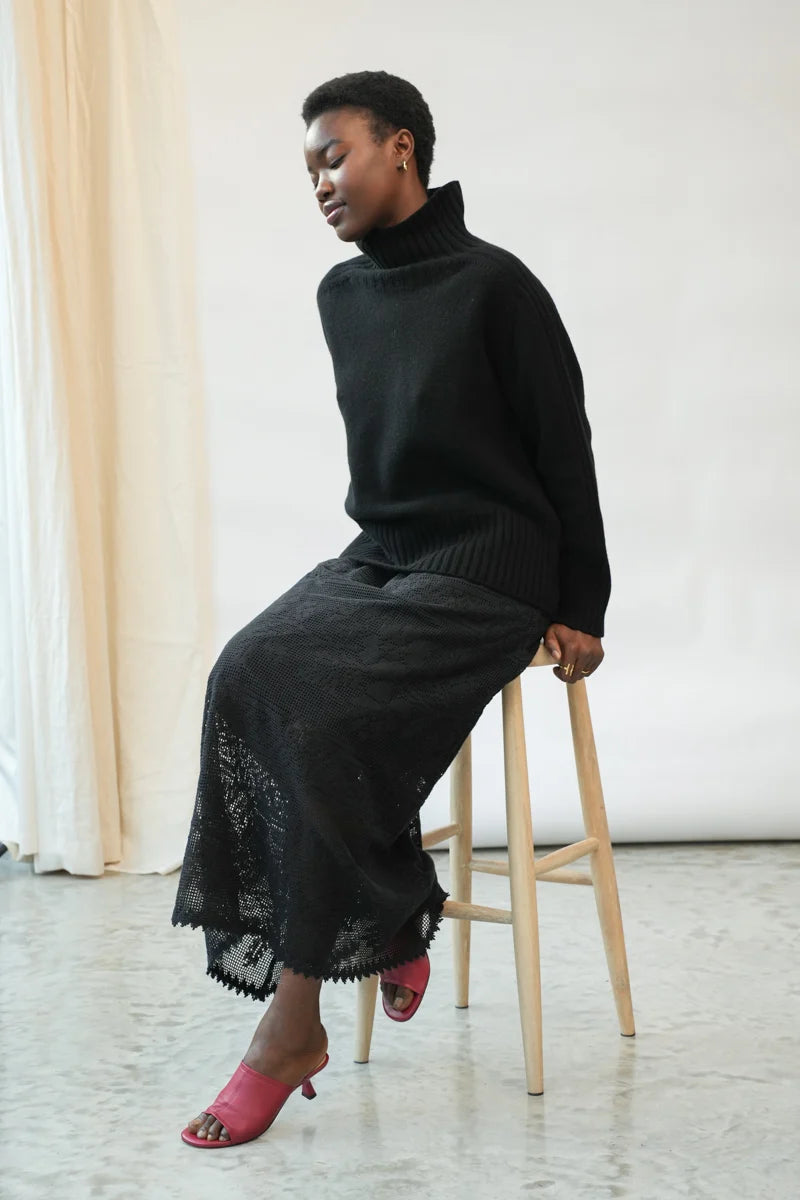 Beaumont Organic Lyla-Fay Skirt - Black Women's Bottoms - Sloane Boutique