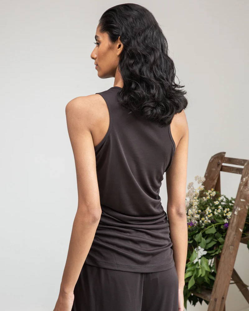 Beaumont Organic Maddie Lou Top - Charcoal Women's Tops - Sloane Boutique