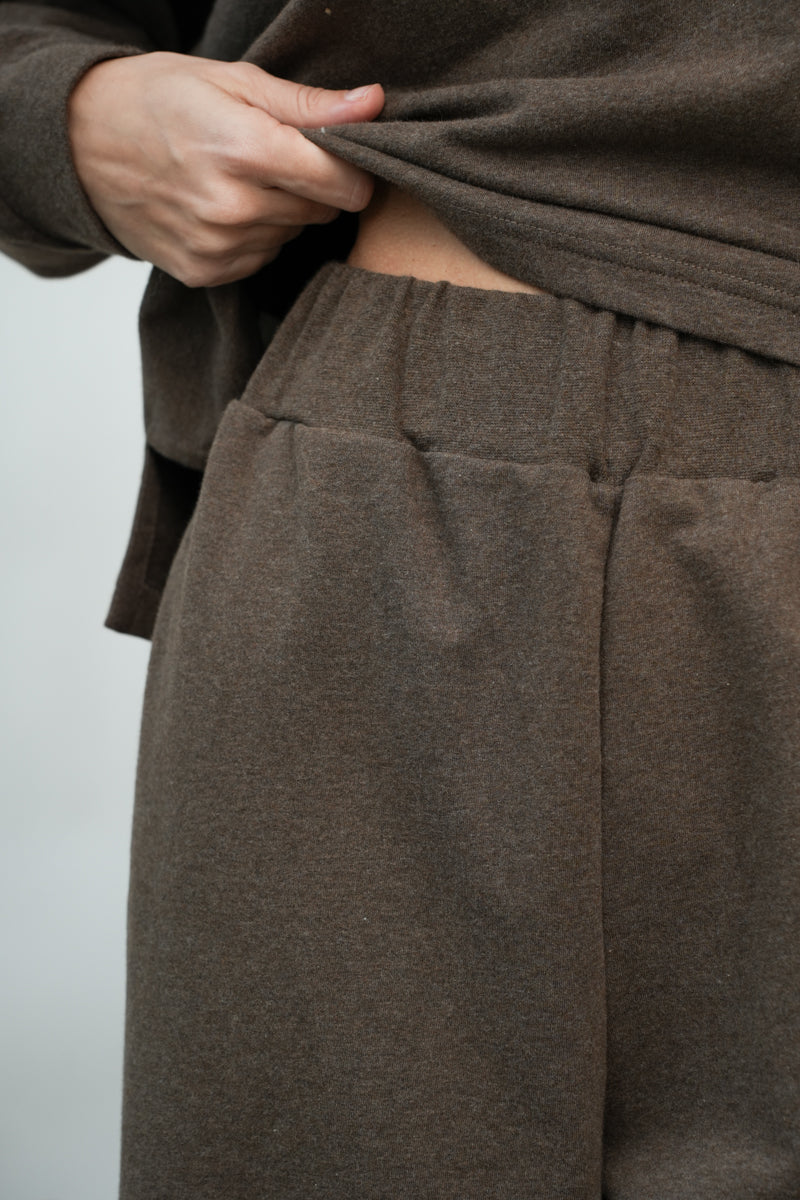 Beaumont Organic Nicky Pants - Brown Marl Women's Bottoms - Sloane Boutique