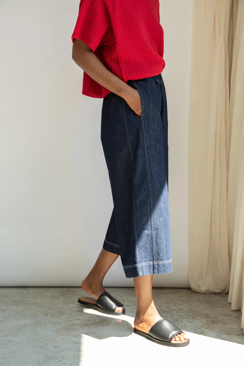 Beaumont Organic Nicole-Leigh Denim Trousers - Indigo Women's Bottoms - Sloane Boutique