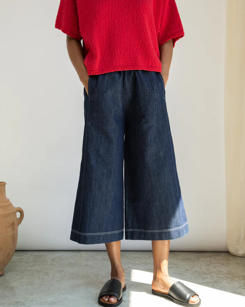 Beaumont Organic Nicole-Leigh Denim Trousers - Indigo Women's Bottoms - Sloane Boutique