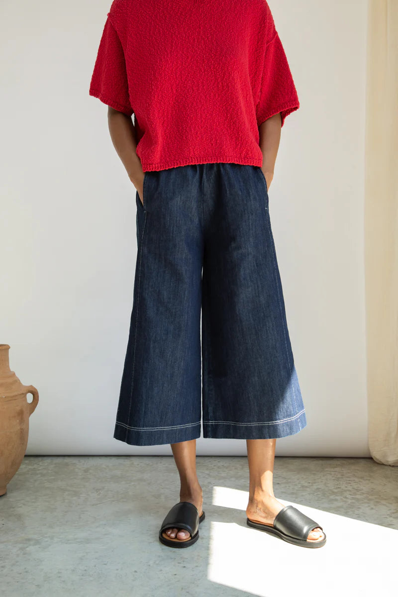 Beaumont Organic Nicole-Leigh Denim Trousers - Indigo Women's Bottoms - Sloane Boutique