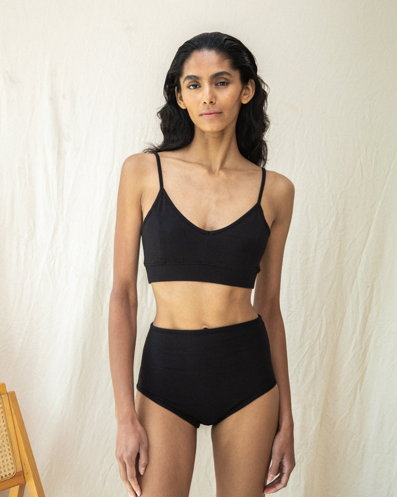 Beaumont Organic Nyra Bra - Black Intimates - Sloane Boutique