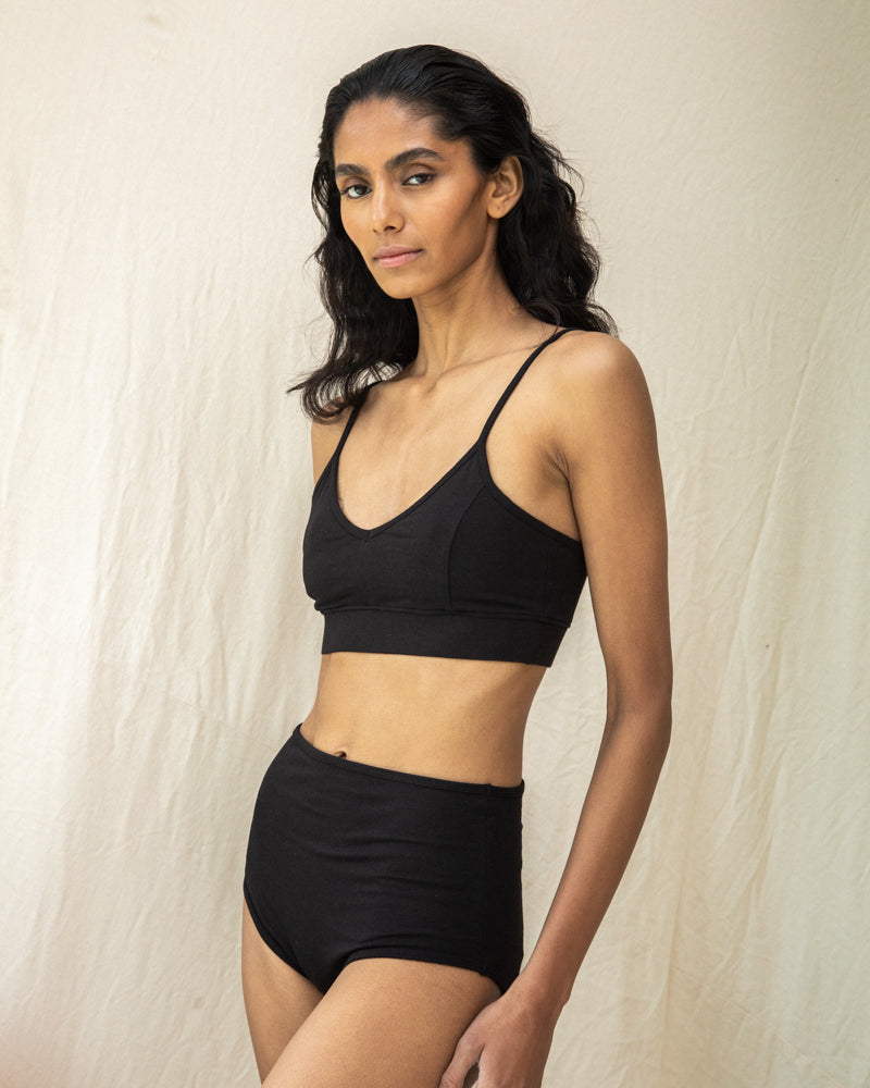 Beaumont Organic Nyra Bra - Black Intimates - Sloane Boutique