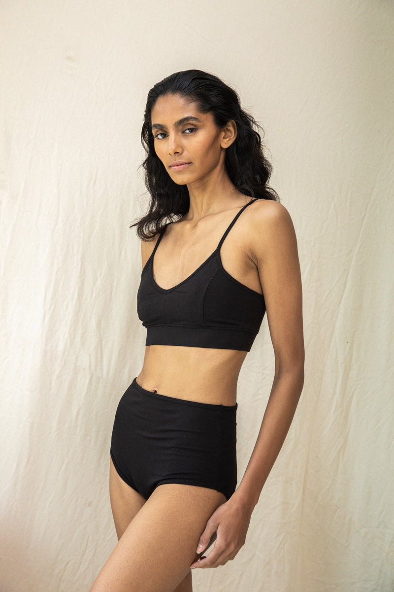 Beaumont Organic Nyra Bra - Black Intimates - Sloane Boutique