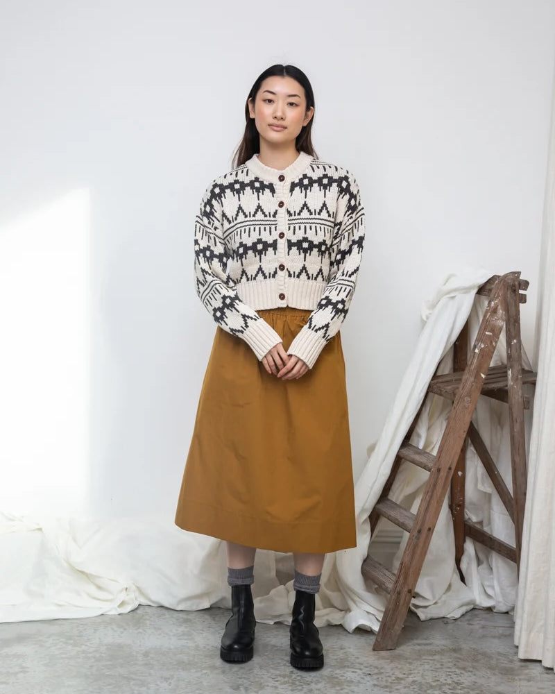 Beaumont Organic Sugi-Sue Cardigan - Ecru Marl Women's Tops - Sloane Boutique