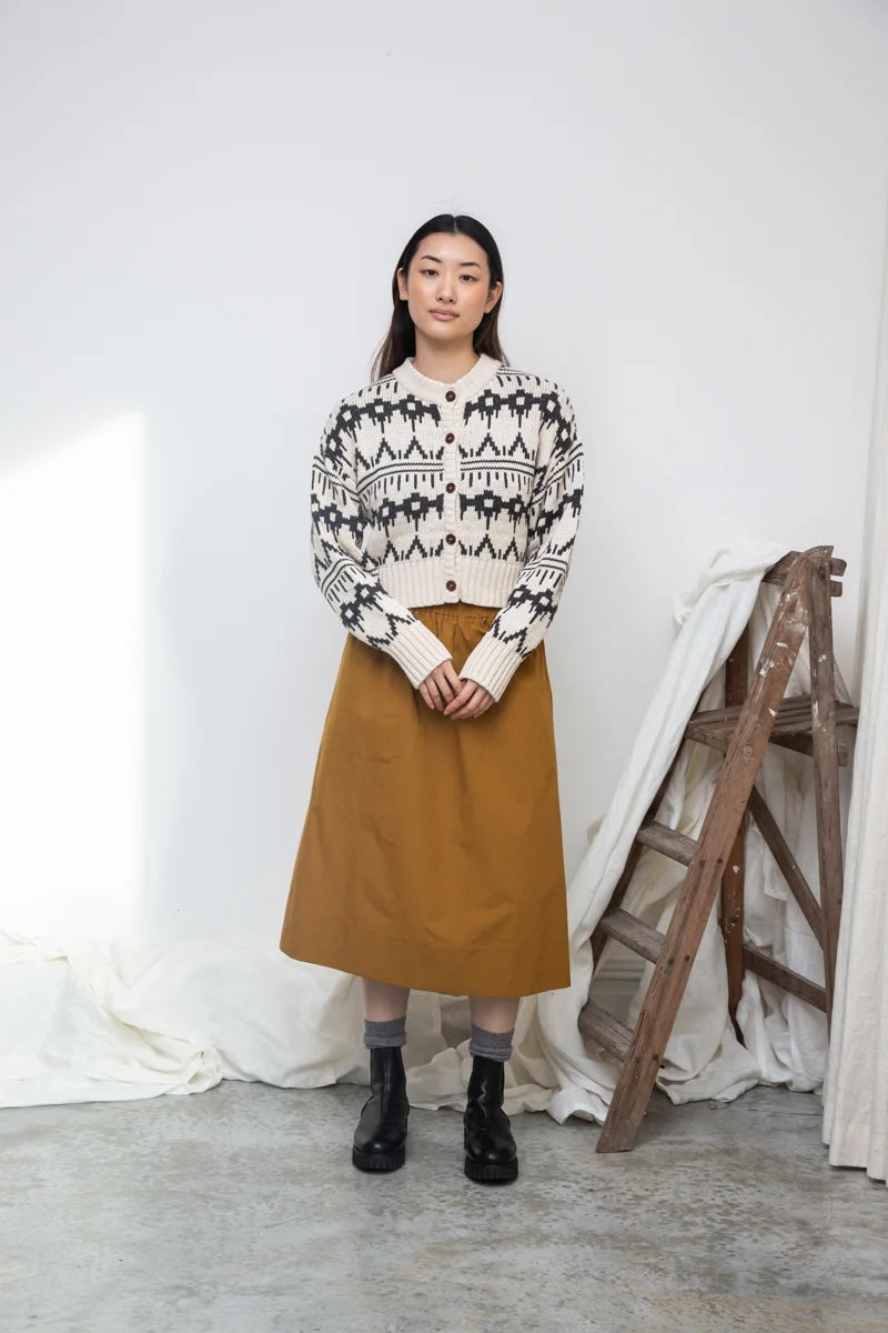 Beaumont Organic Sugi-Sue Cardigan - Ecru Marl Women's Tops - Sloane Boutique