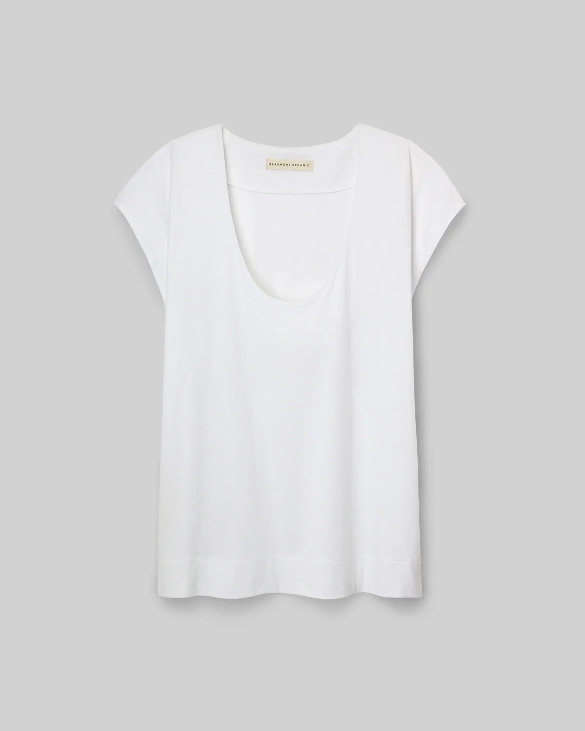 Beaumont Organic Tamsin Cotton Jersey Top - White Women's Tops - Sloane Boutique