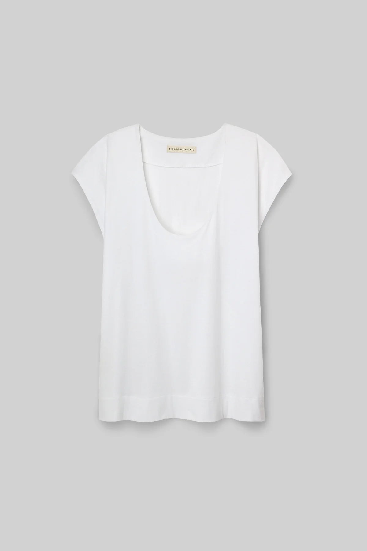 Beaumont Organic Tamsin Cotton Jersey Top - White Women's Tops - Sloane Boutique