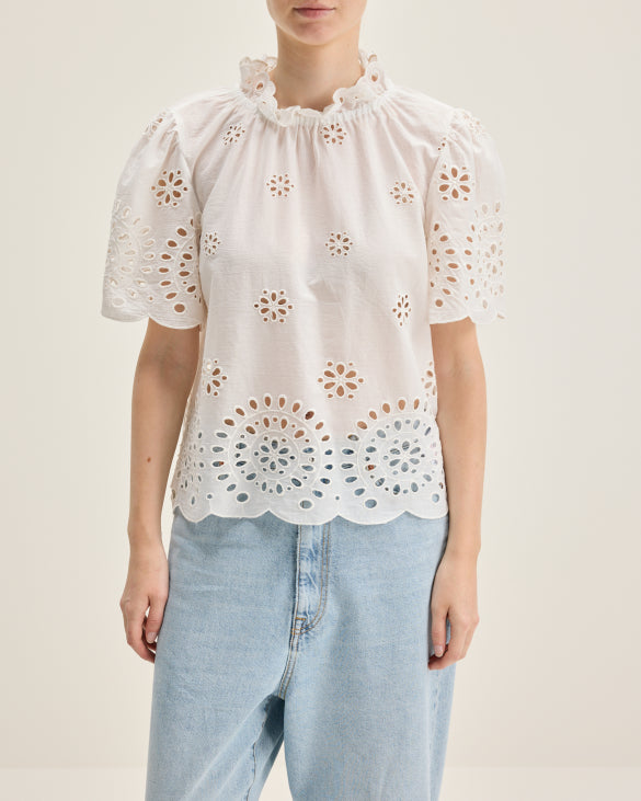 Bellerose Darlene Blouse - White Women's Tops - Sloane Boutique