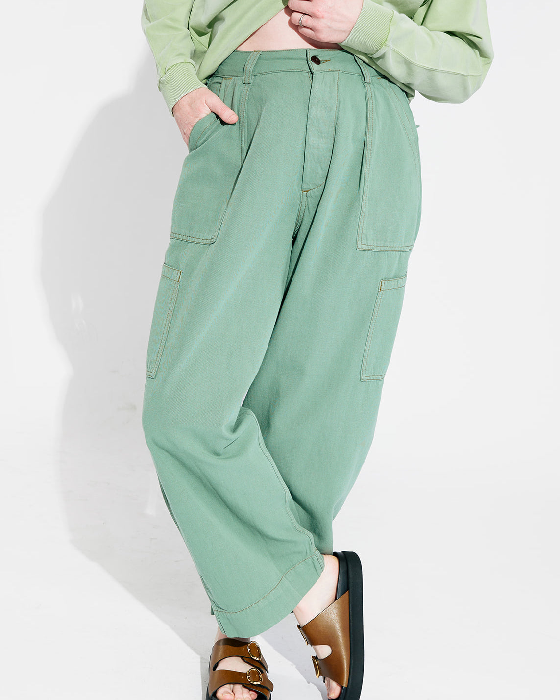 Bellerose Pepin Trousers - Eucalyptus Women's Bottoms - Sloane Boutique