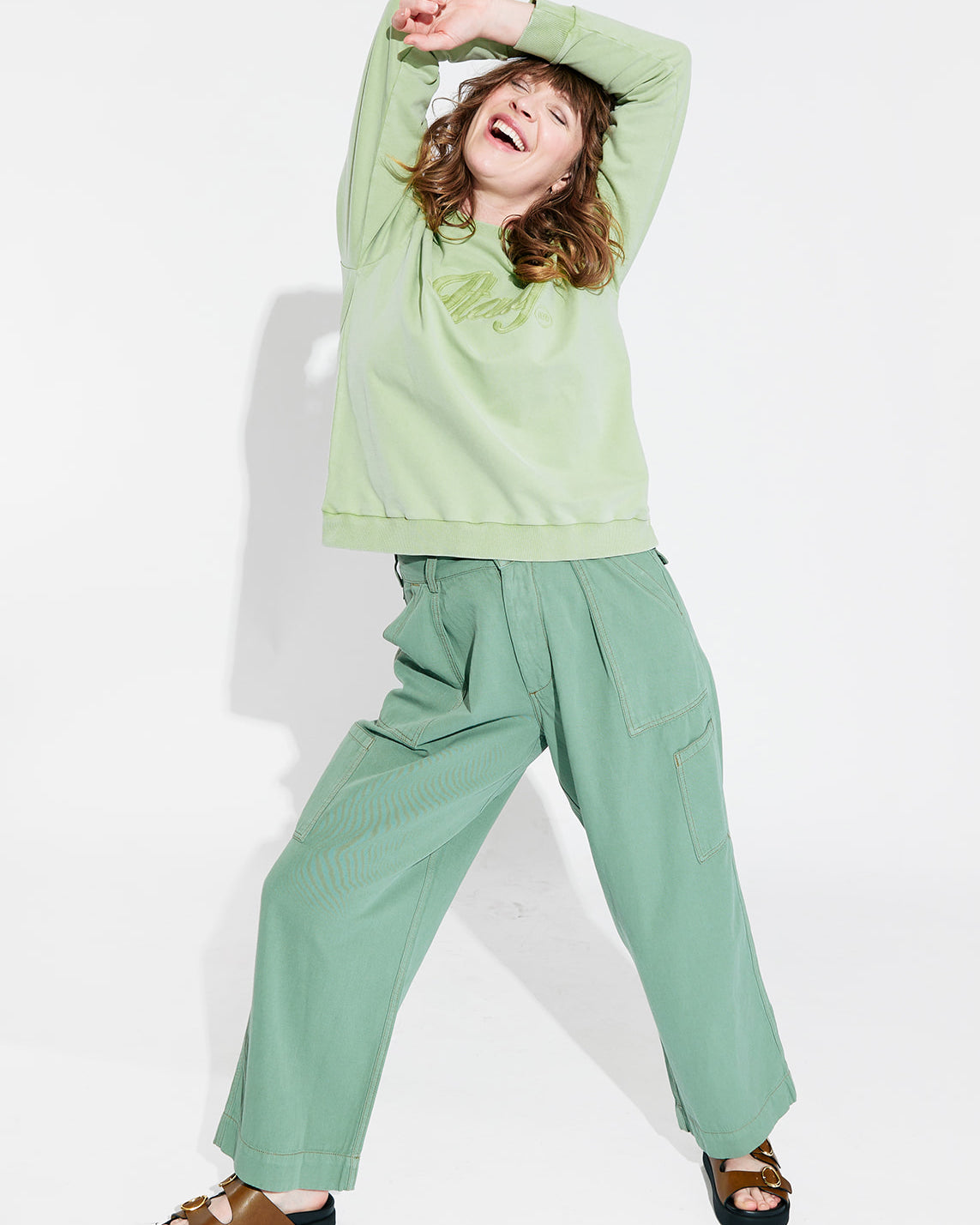 Bellerose Pepin Trousers - Eucalyptus Women's Bottoms - Sloane Boutique