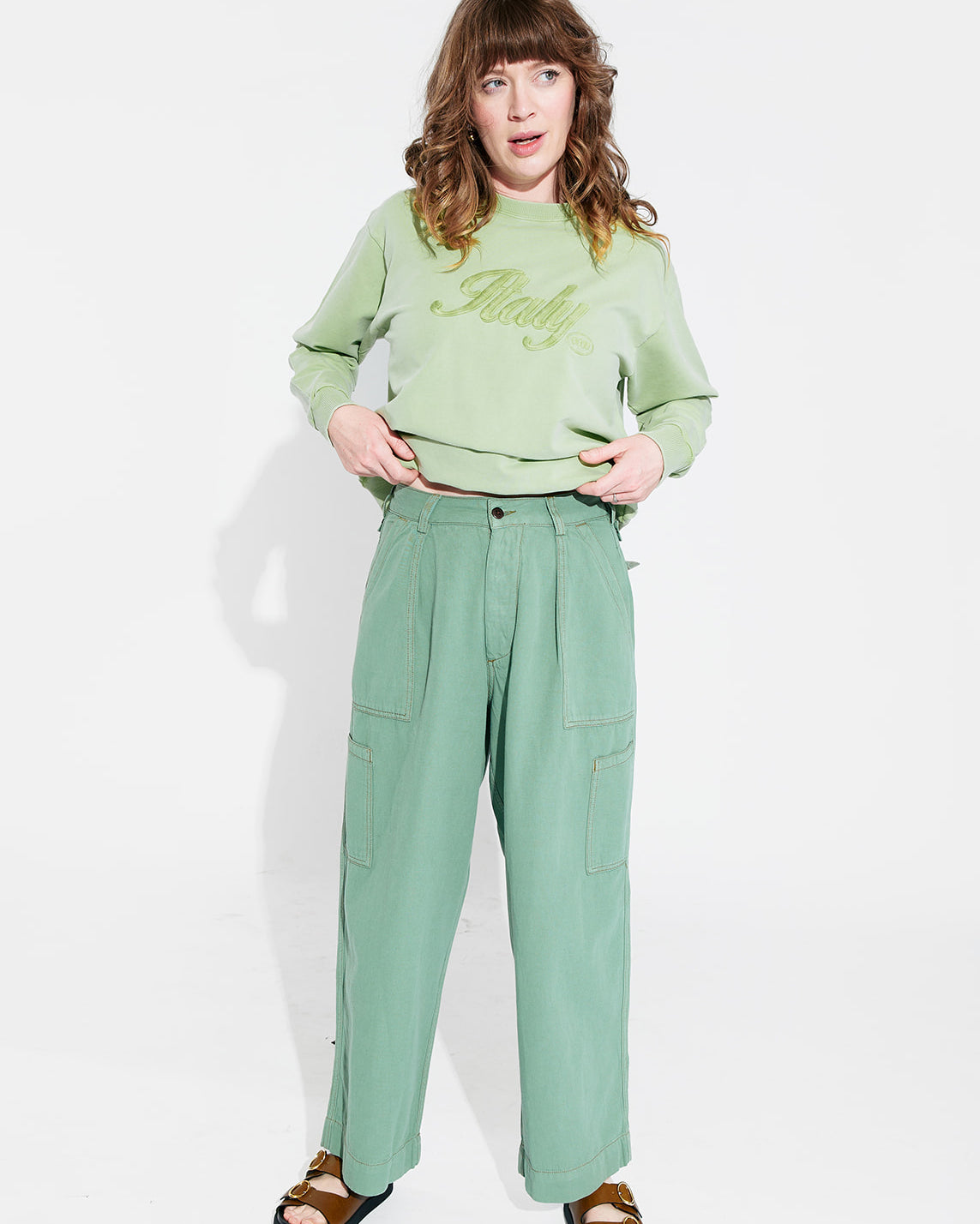 Bellerose Pepin Trousers - Eucalyptus Women's Bottoms - Sloane Boutique