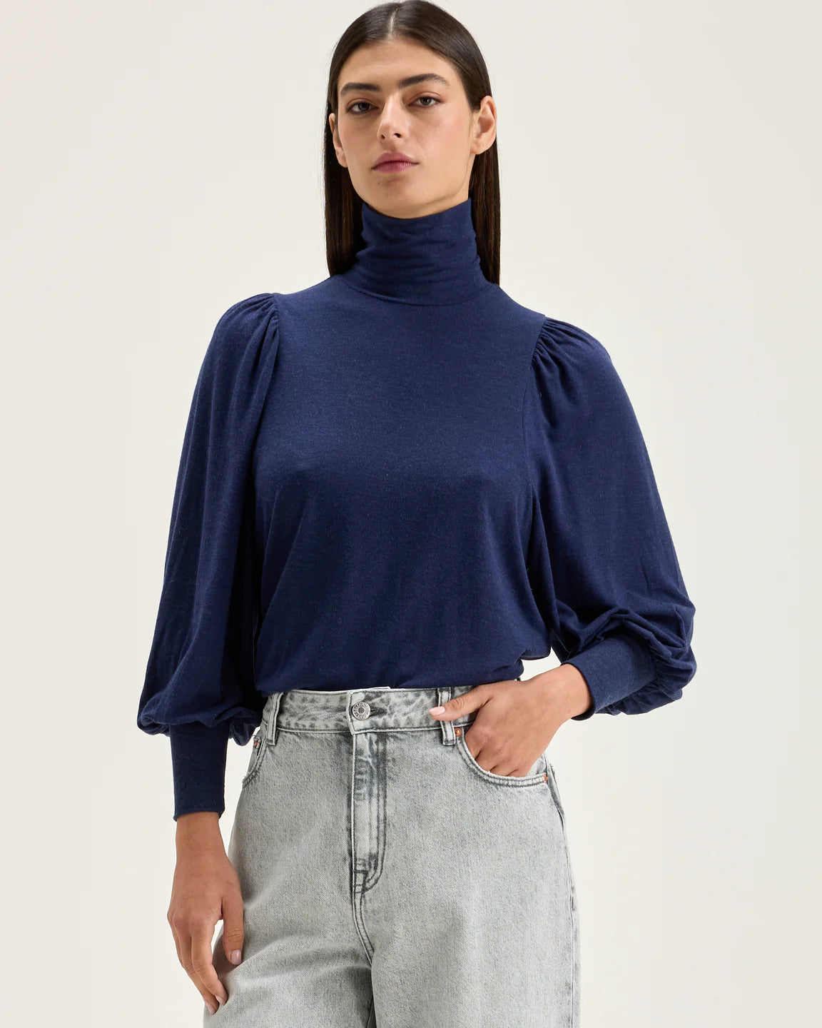 Bellerose Vazo Shirt - Navy Women's Tops - Sloane Boutique