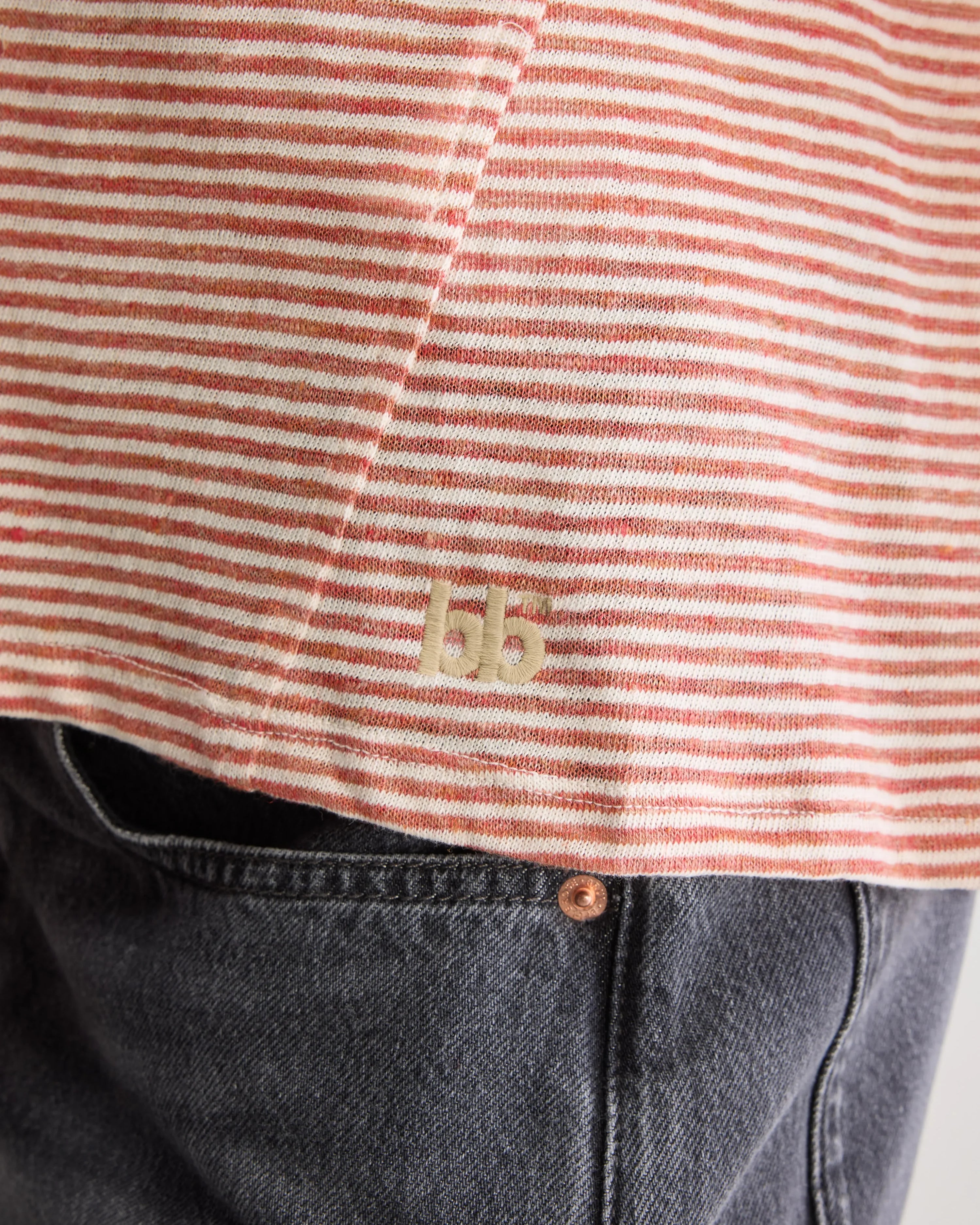 Bellerose Vlyn Crewneck Tee - Pimento Women's Tops - Sloane Boutique