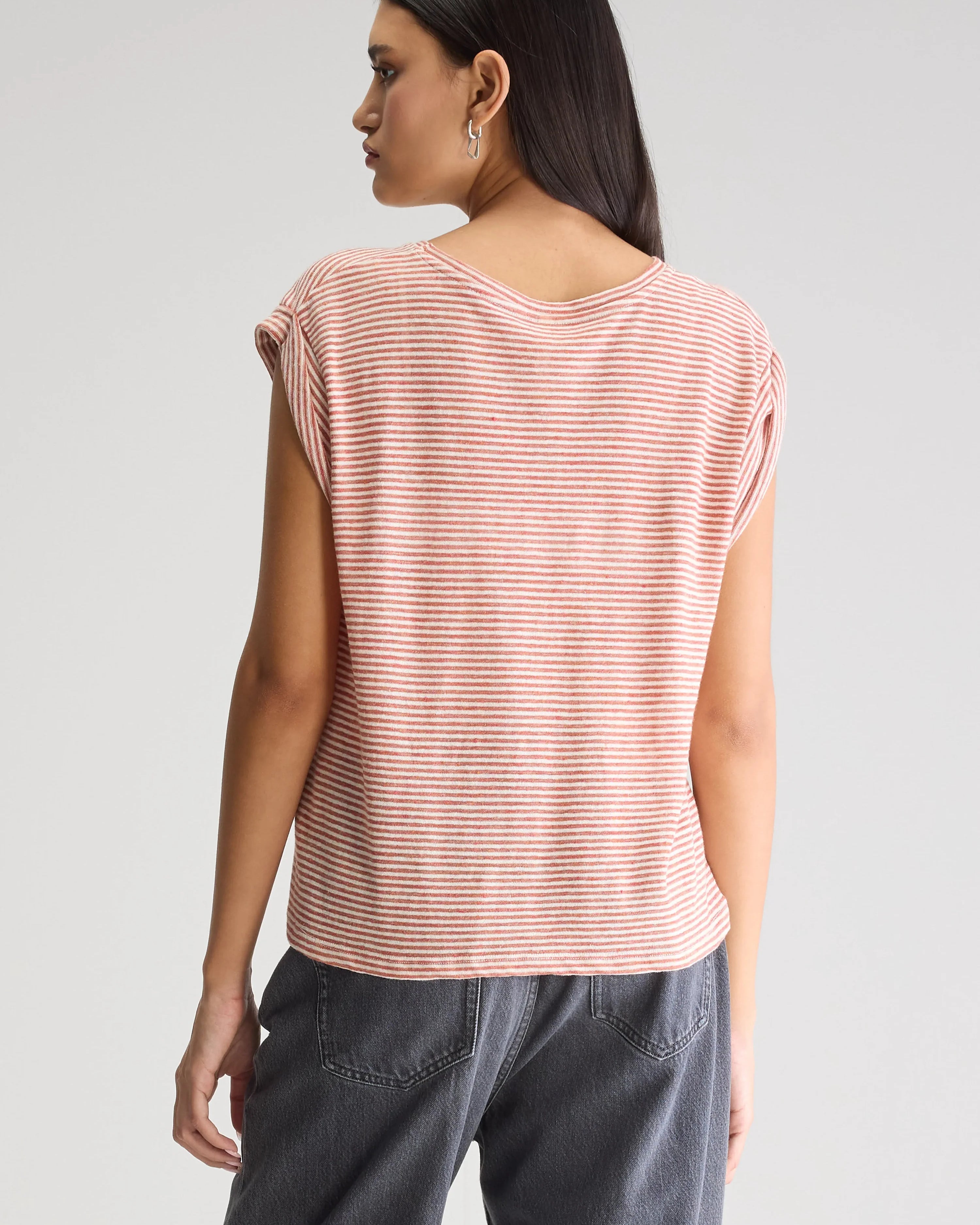 Bellerose Vlyn Crewneck Tee - Pimento Women's Tops - Sloane Boutique