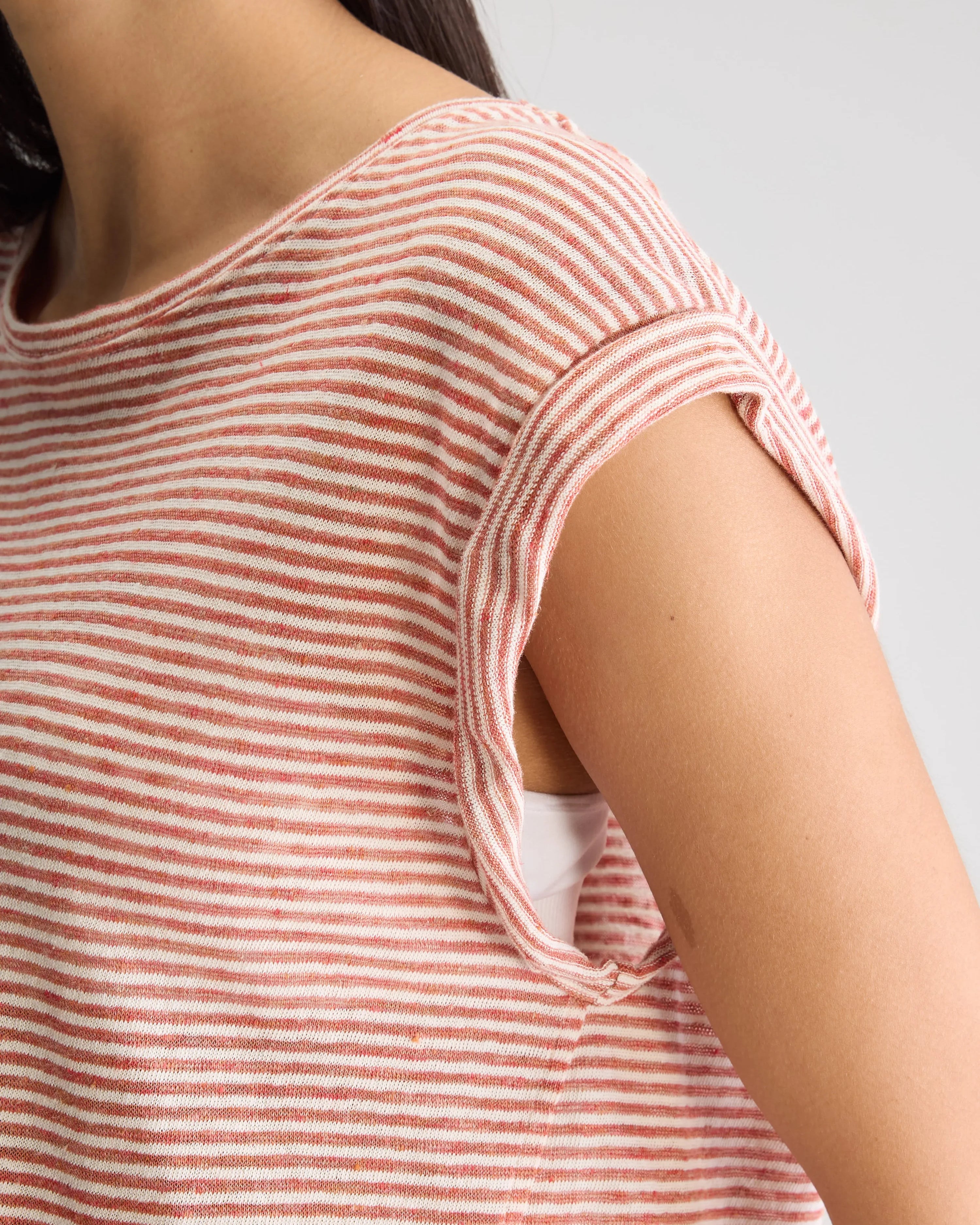 Bellerose Vlyn Crewneck Tee - Pimento Women's Tops - Sloane Boutique