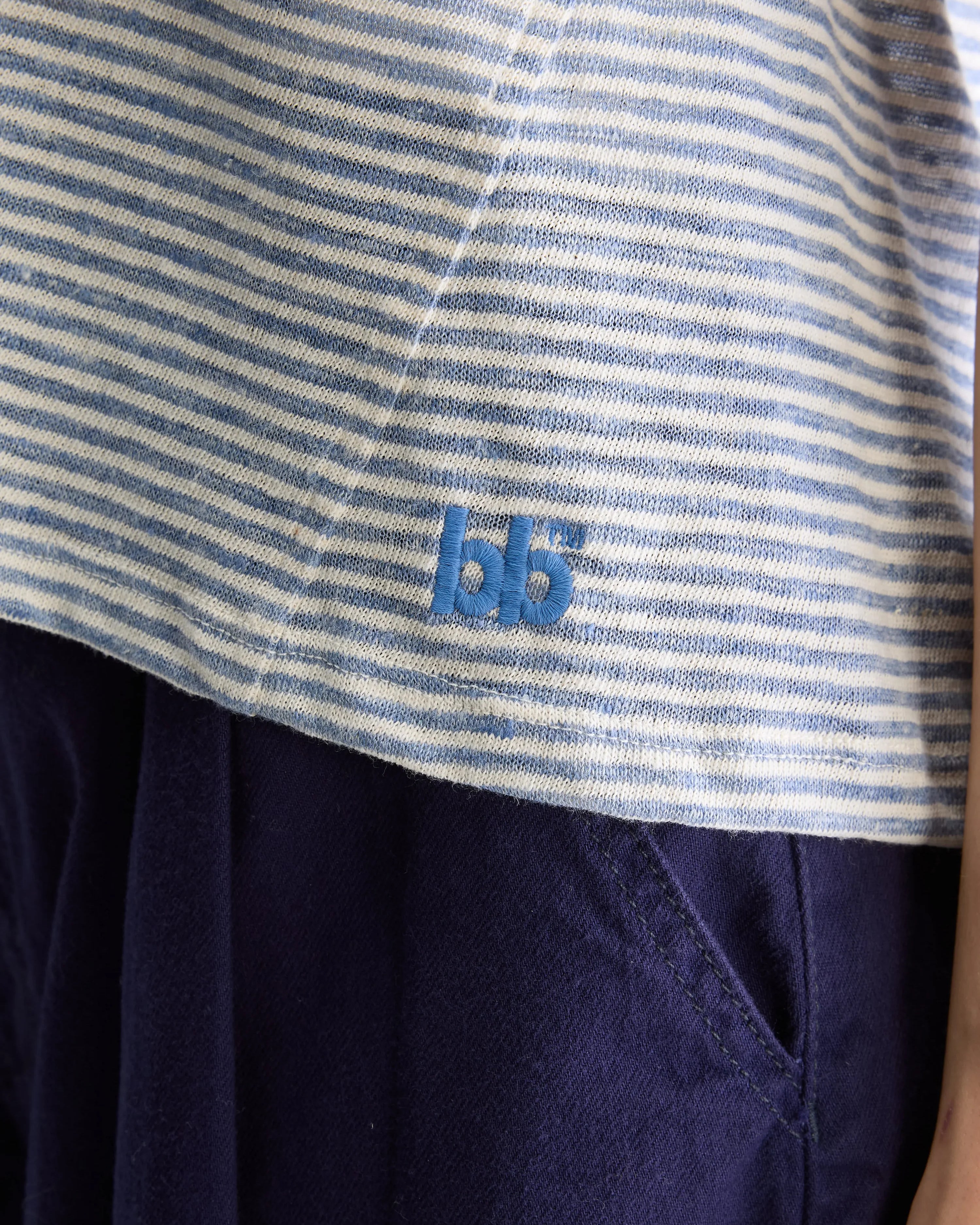 Bellerose Vlyn Crewneck Tee - Sky Women's Tops - Sloane Boutique