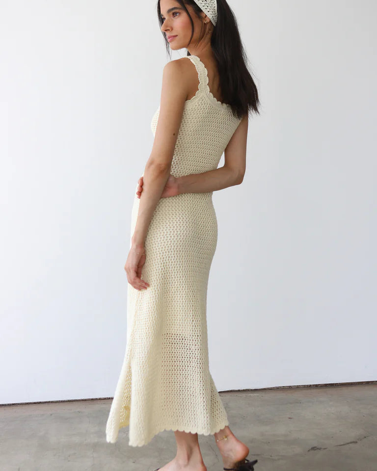 Callahan Knitwear Patrick Maxi - Creme Dresses - Sloane Boutique