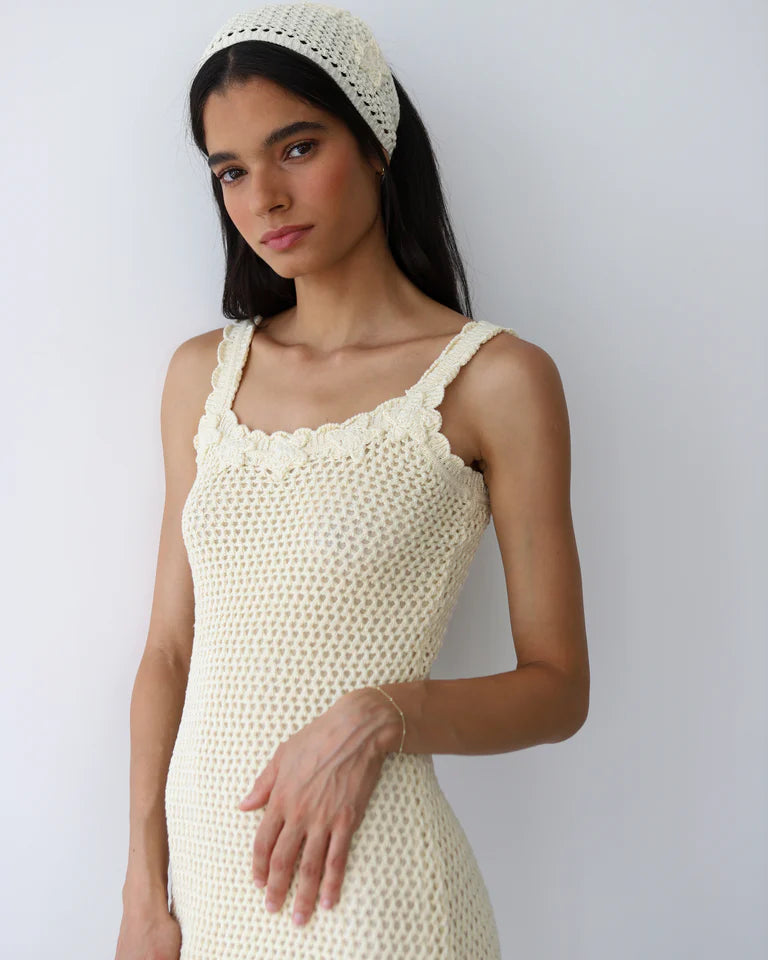 Callahan Knitwear Patrick Maxi - Creme Dresses - Sloane Boutique