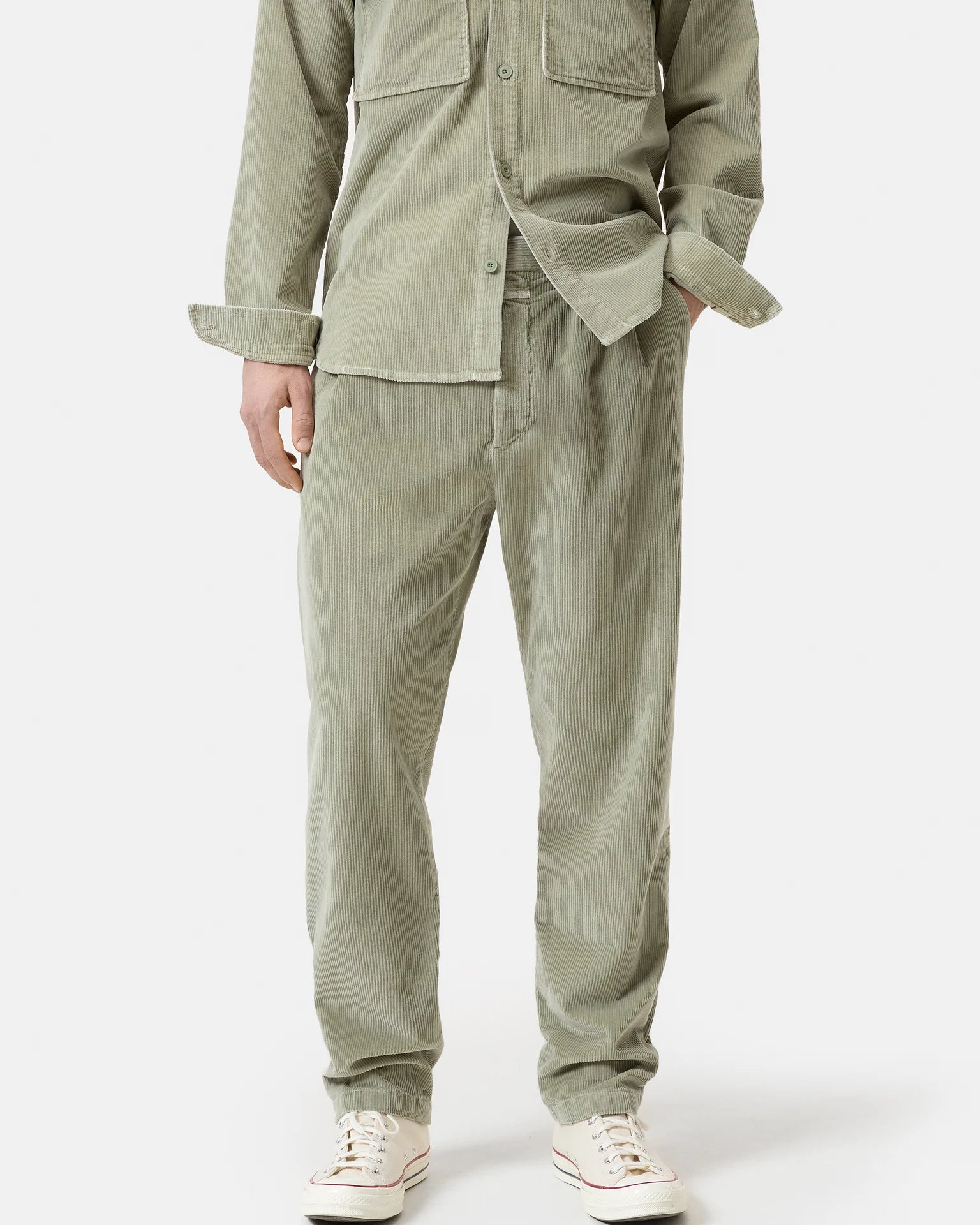 CLOSED Bergen Tapered Pant - Lichen Green Sale Bottoms - Sloane Boutique