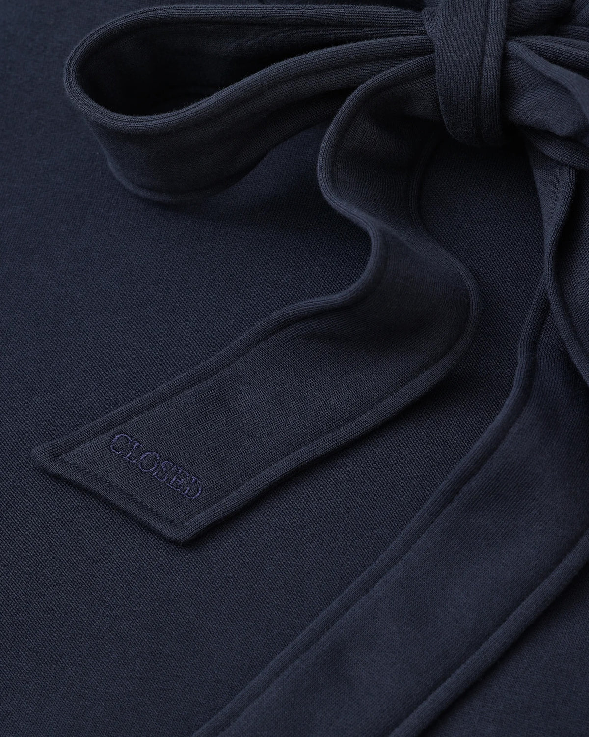 Closed Bow Tie Hoodie - Dark Night Women's Tops - Sloane Boutique