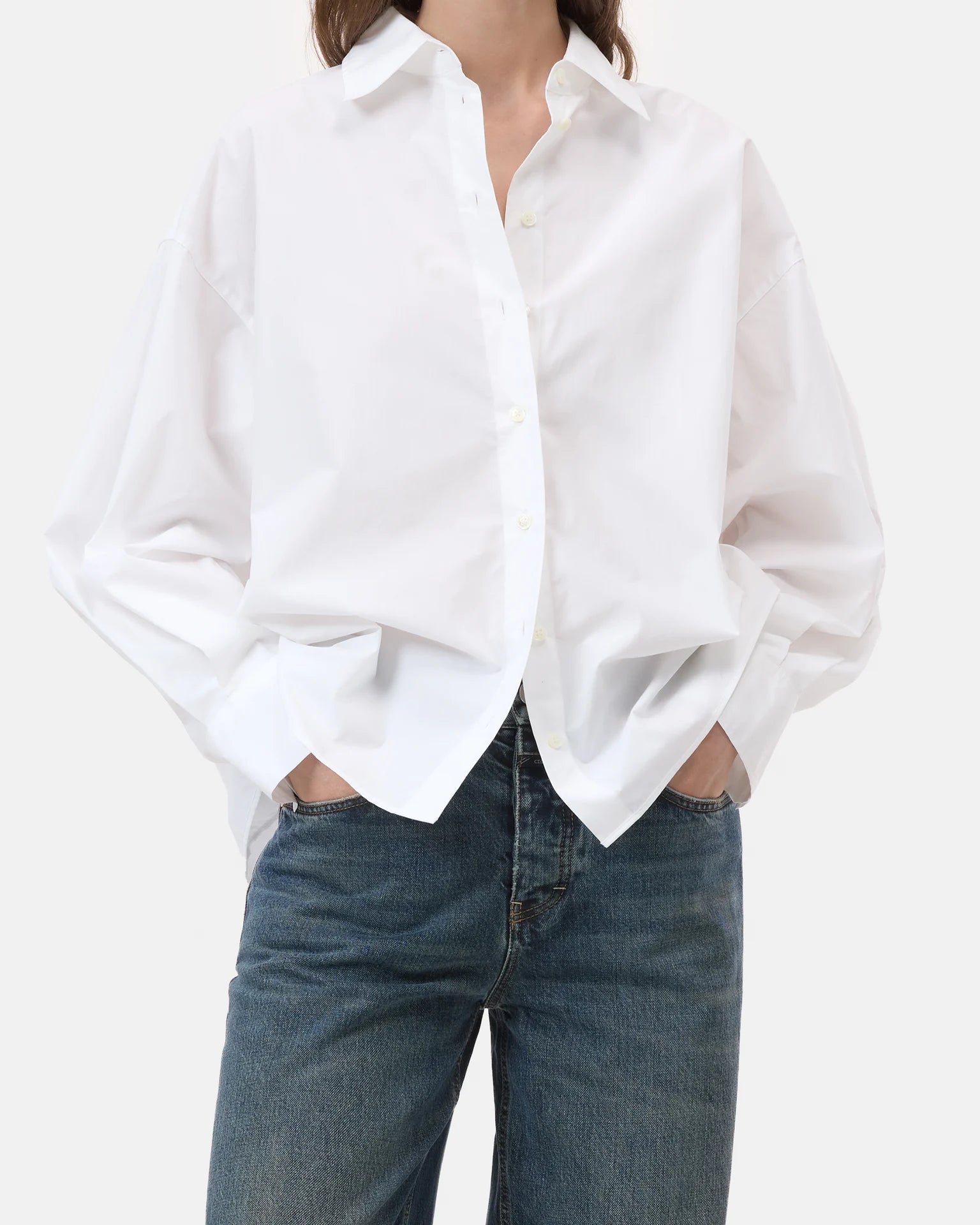 CLOSED Cape Blouse - White Women's Tops - Sloane Boutique