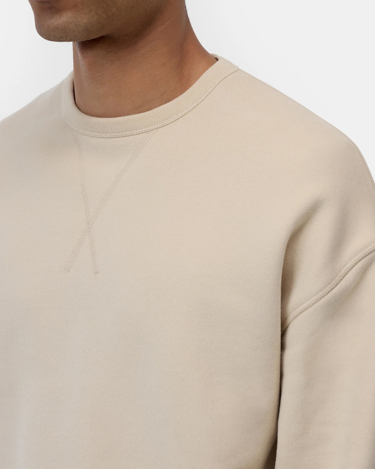 Closed Crewneck Sweatshirt - Almond Cream Men's Tops - Sloane Boutique