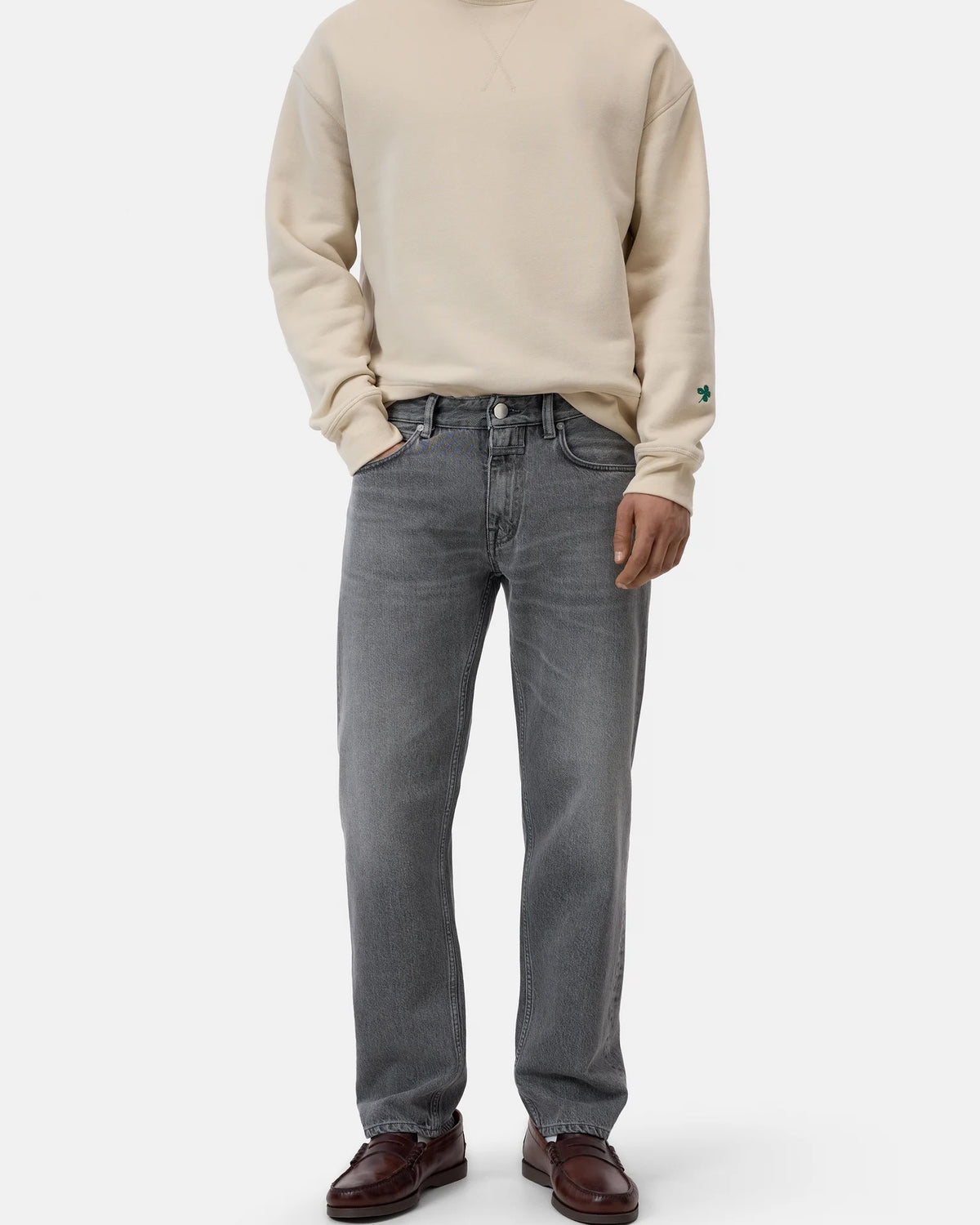 Closed Crewneck Sweatshirt - Almond Cream Men's Tops - Sloane Boutique