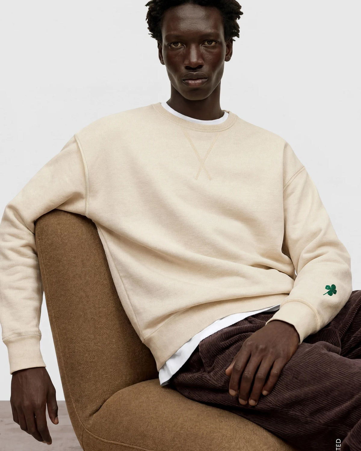 Closed Crewneck Sweatshirt - Almond Cream Men's Tops - Sloane Boutique