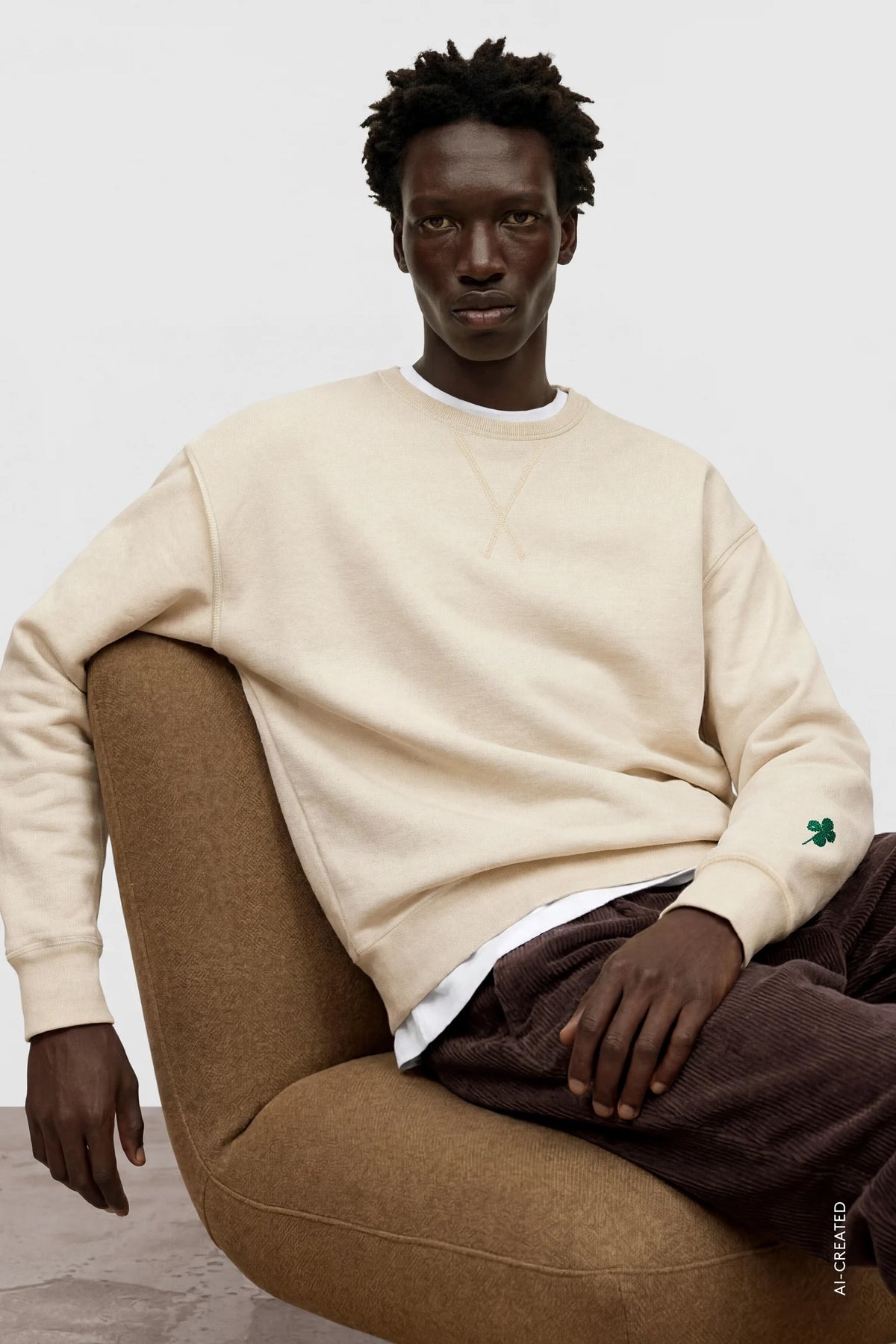 Closed Crewneck Sweatshirt - Almond Cream Men's Tops - Sloane Boutique