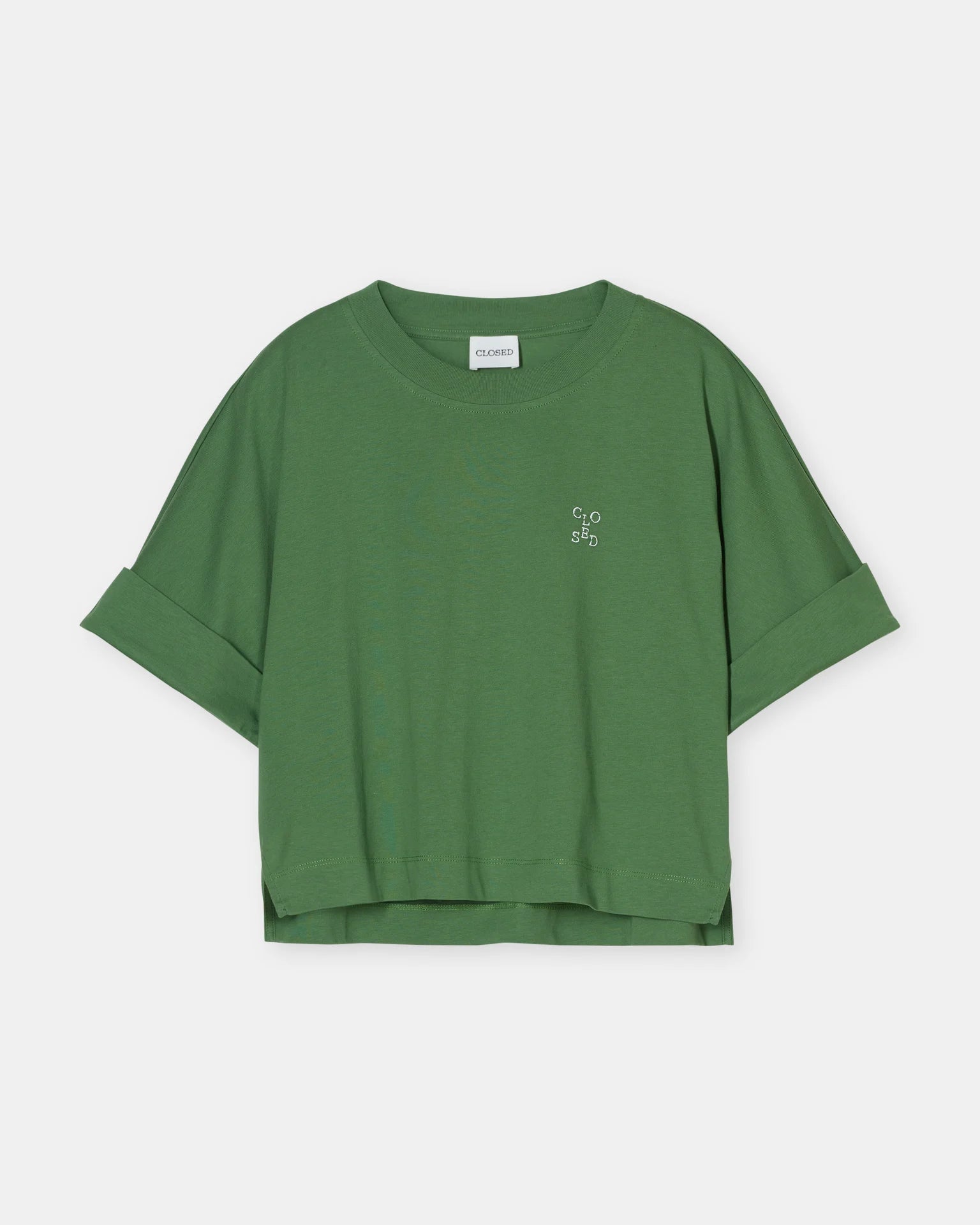Closed Cropped T Shirt - Matcha Green Women's Tops - Sloane Boutique