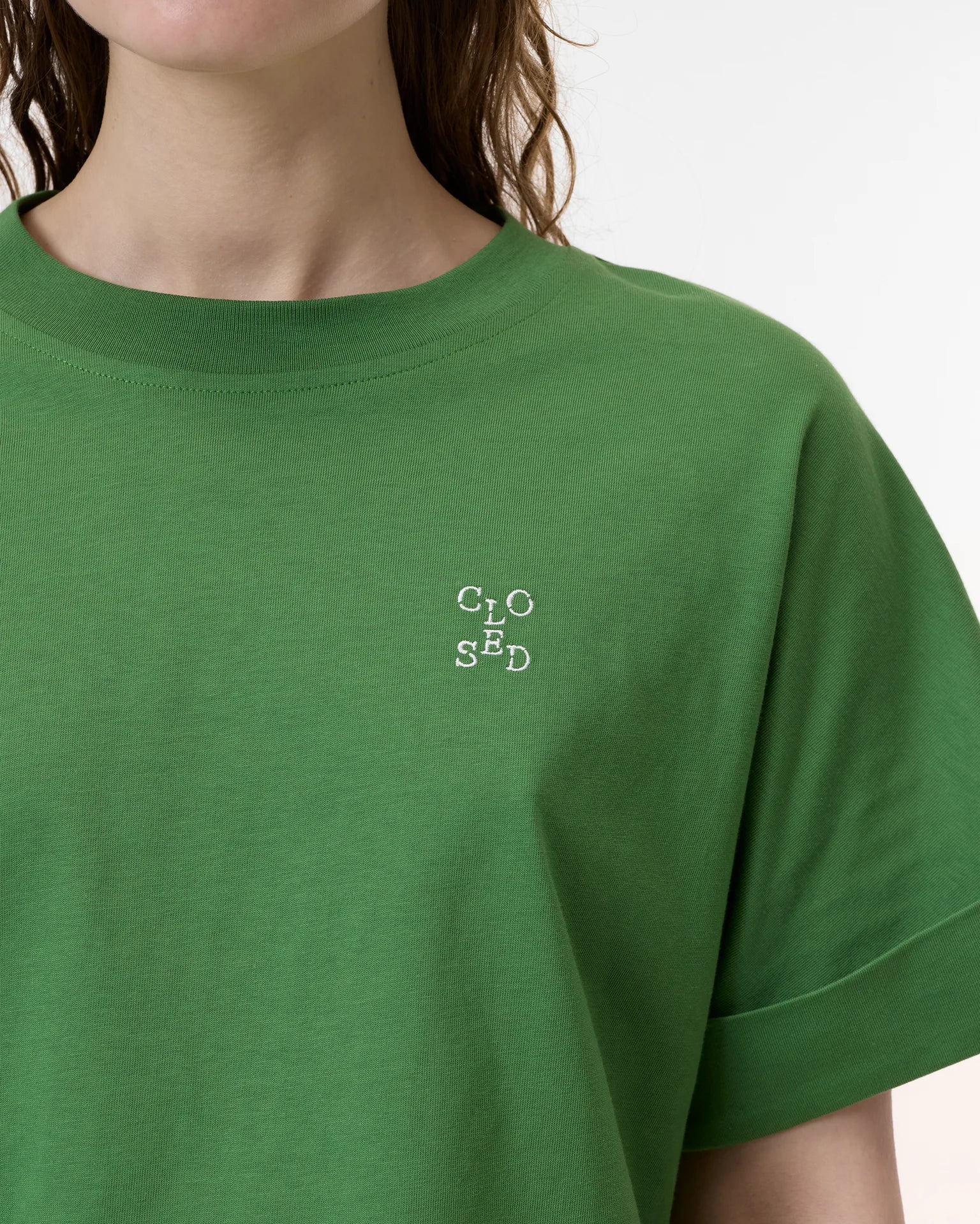 Closed Cropped T Shirt - Matcha Green Women's Tops - Sloane Boutique