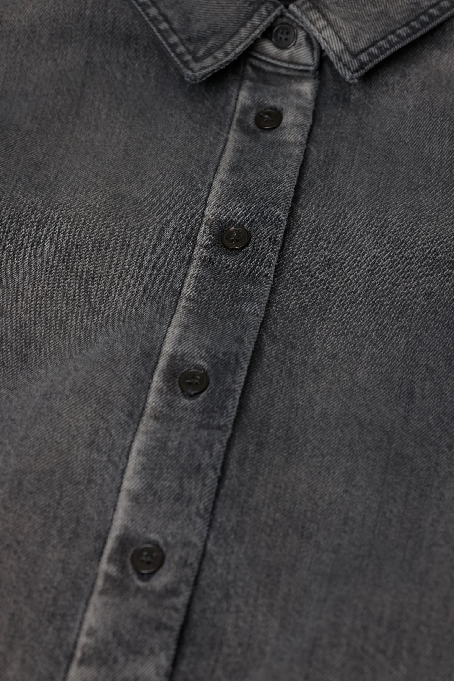 CLOSED Curved Hem Shirt - Dark Grey Women's Tops - Sloane Boutique